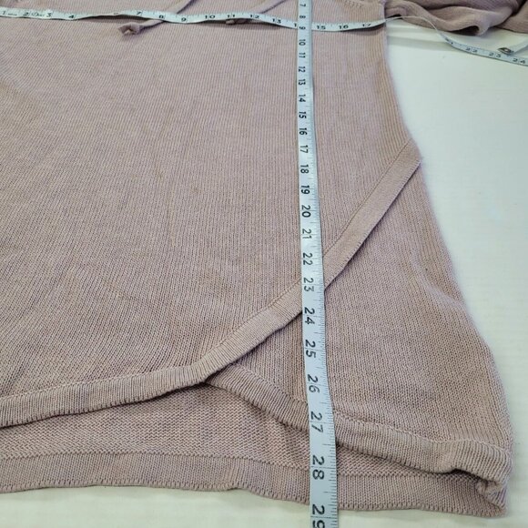 Dakini Sweater Women S Rose Pink Drawstring Cowlneck Long Sleeve Tunic Thumbhole - Picture 11 of 12
